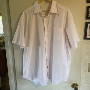 Bisse men’s  pink button up shirt